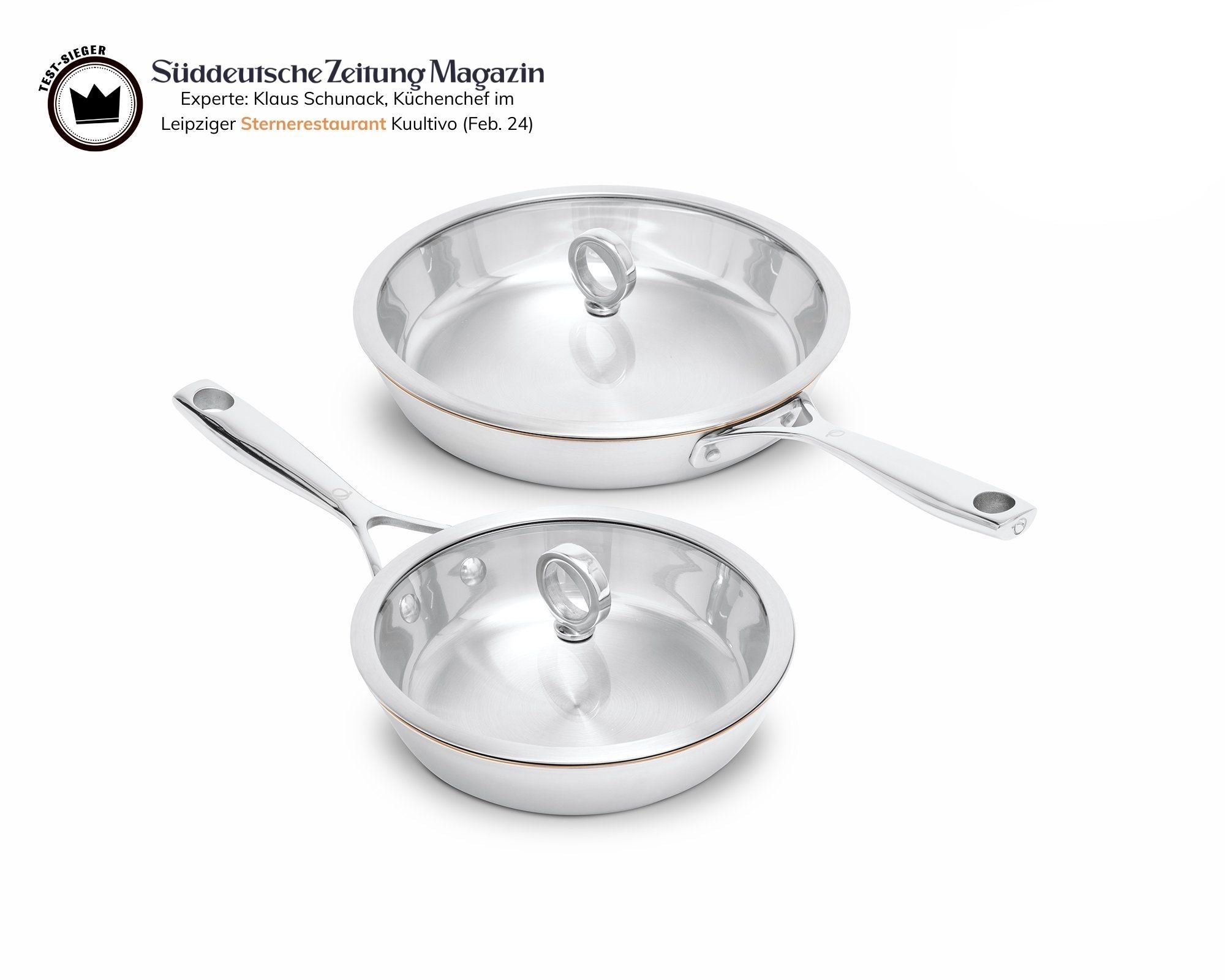 Pfannenset 20|26cm unbeschichtet