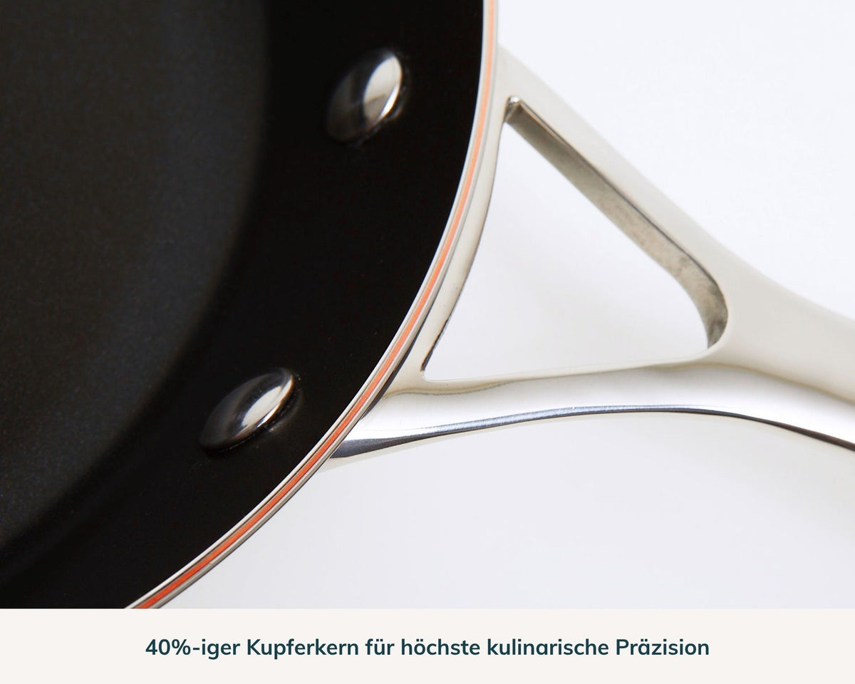 Die beschichtete Kupferkernpfanne, 30 cm