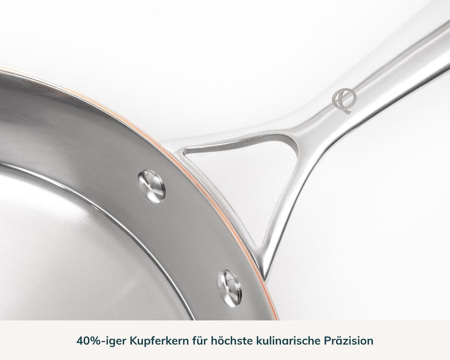 Die unbeschichtete Kupferkernpfanne, 20 cm