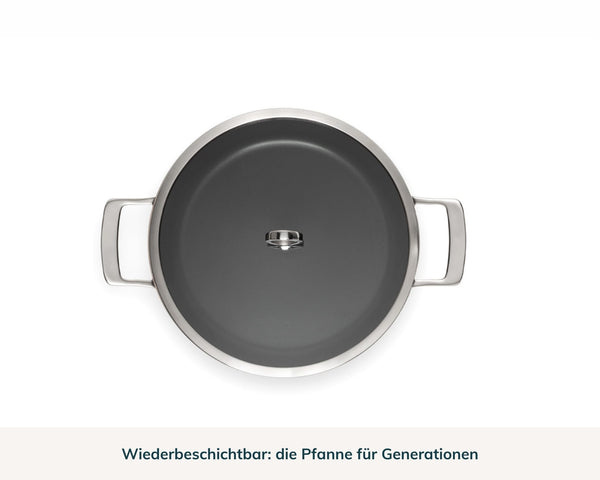 Kupferkern Servierpfanne beschichtet, 30 cm