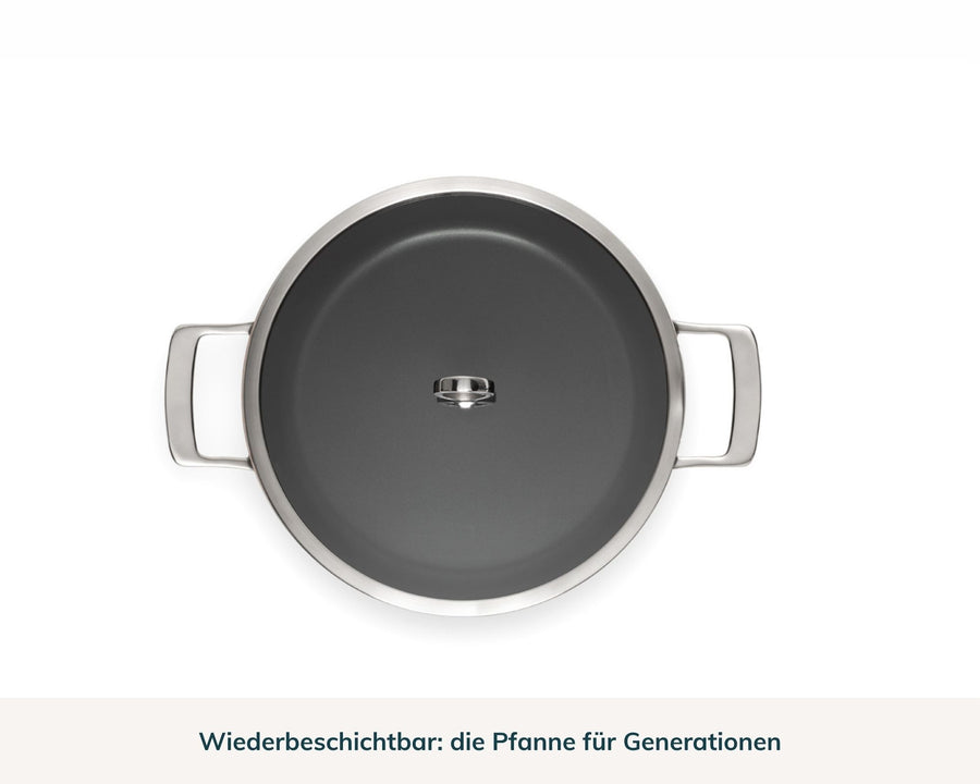 Kupferkern Servierpfanne beschichtet, 30 cm