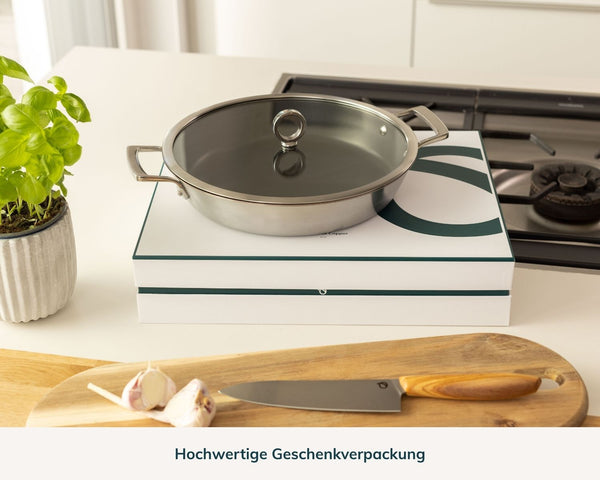 Kupferkern Servierpfanne beschichtet, 30 cm